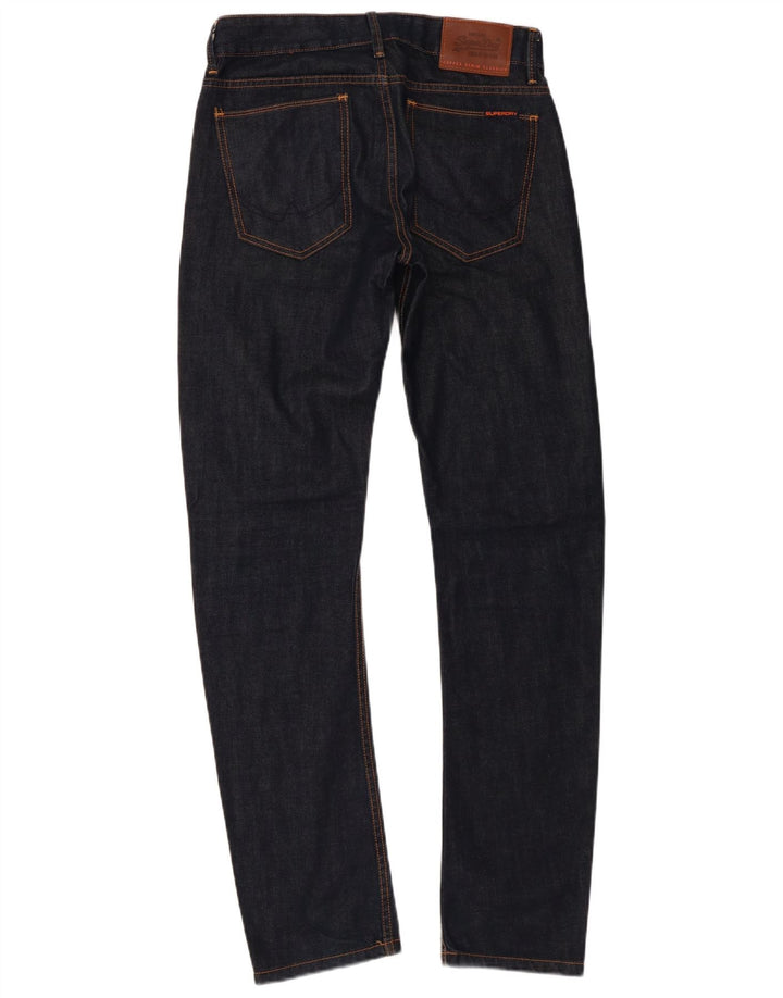 Superdry Homme Copperfill Loose Slim Jean W28 L32 Bleu Marine Coton