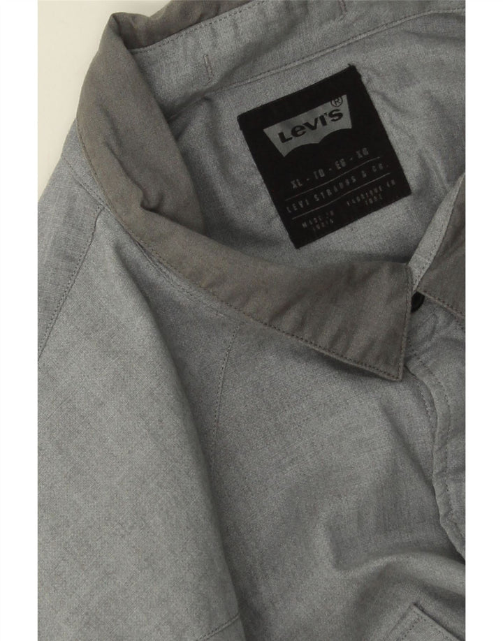 LEVI'S Mens Shirt XL Grey Cotton Vintage Levi's and Second-Hand Levi's from Messina Hembry 