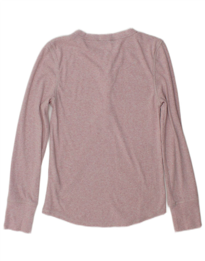 Marks & Spencer Haut à manches longues pour femme UK 8 Small Rose Polyester