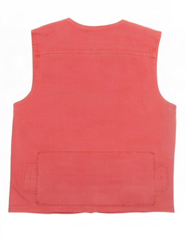 vintage Mens Utility Gilet UK 40 Grand Coton Rouge