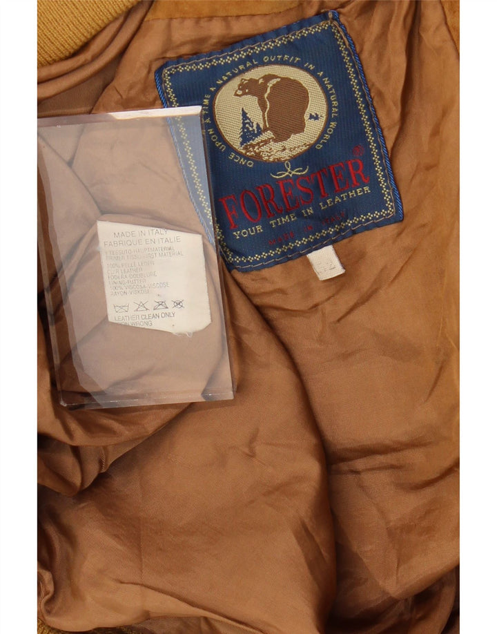 FORESTER Blouson Bomber en Daim Homme IT 52 XL Cuir Marron
