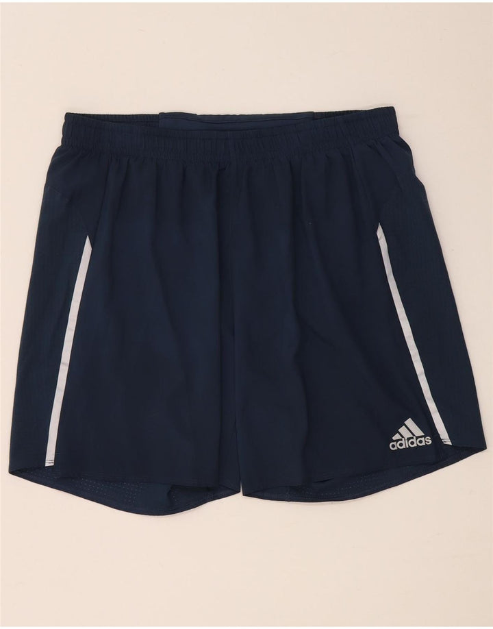 Adidas Short de sport Aeroready pour hommes, grand, bleu marine, polyester