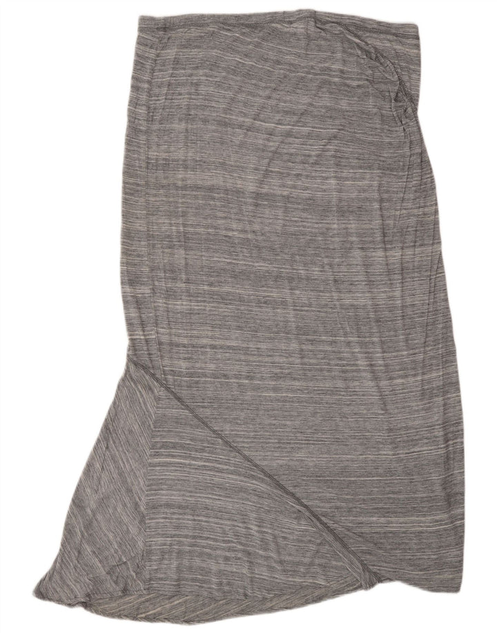MOSSIMO Jupe Maxi Femme XL W38 Rayonne Rayure Grise