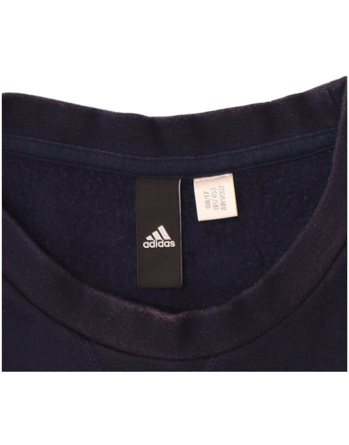 ADIDAS Sweat-shirt pour hommes, grand, bleu marine