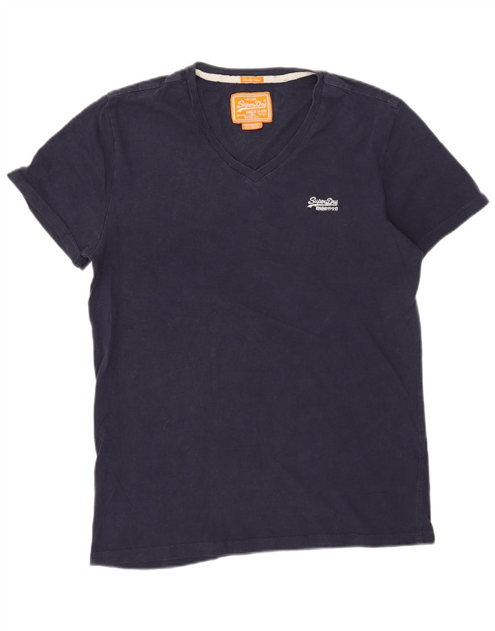Superdry T-Shirt Homme Bleu Marine Moyen Coton