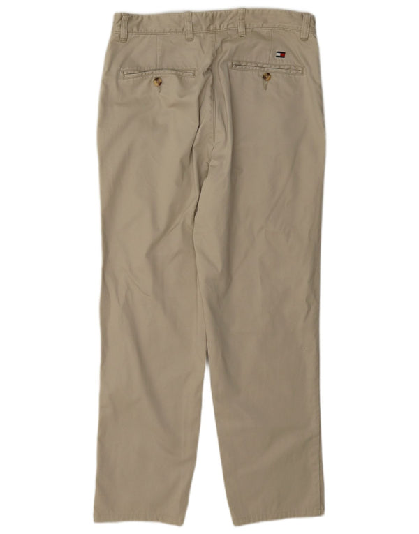 Tommy Hilfiger Pantalon Chino Droit Homme W30 L30 Coton Beige