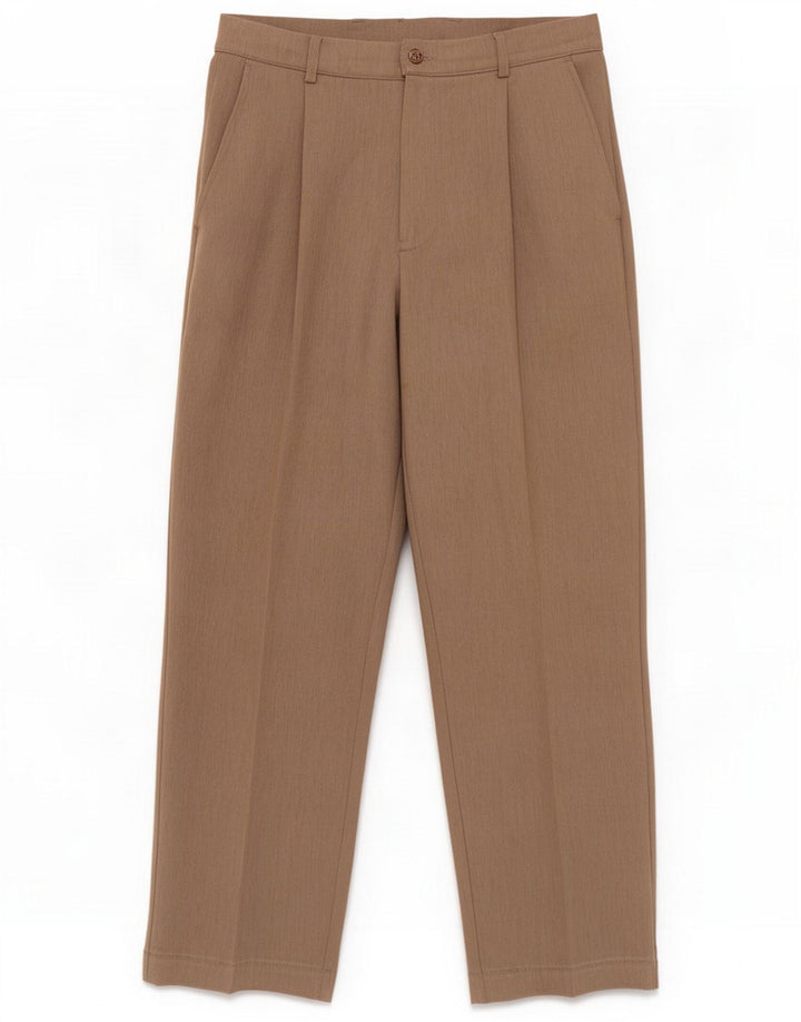 Pantalon Chino Farah Homme W34 L28 Marron Polyester