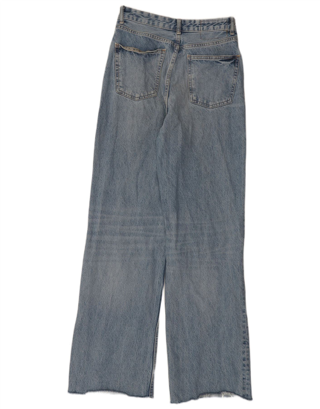 Zara Jean large en détresse pour femme EU 40 Medium W30 L32 Bleu