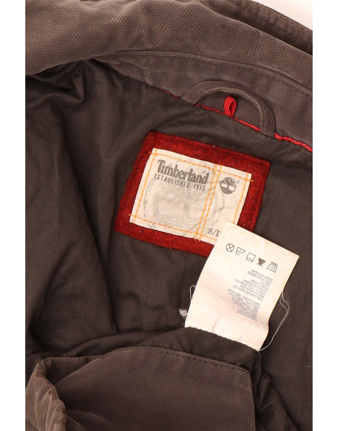 Timberland Veste utilitaire pour homme UK 36 Petit coton marron