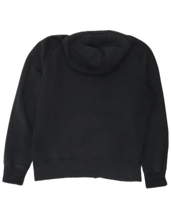 Nike Sweat à capuche zippé graphique en coton noir moyen pour homme