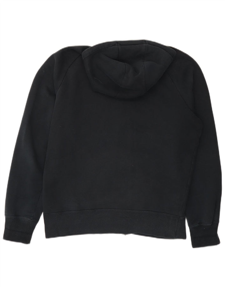 Nike Sweat à capuche zippé graphique en coton noir moyen pour homme