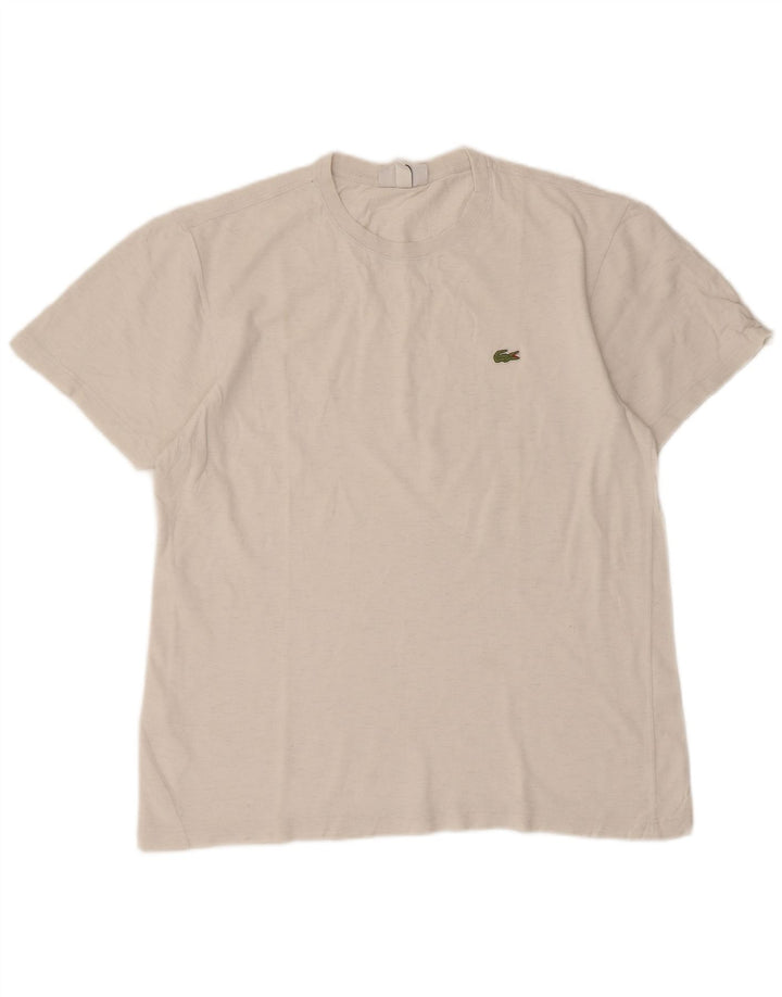 Lacoste T-Shirt Homme Top Taille 4 Coton Blanc Moyen