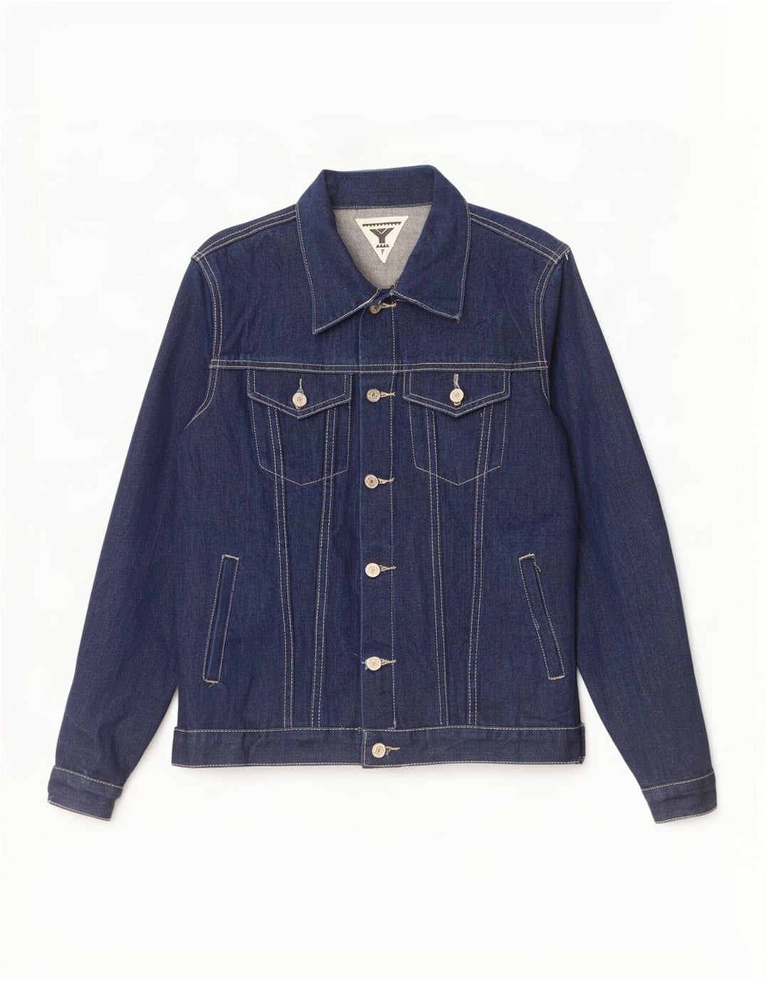 Veste en jean garçon vintage 14-15 ans coton bleu marine