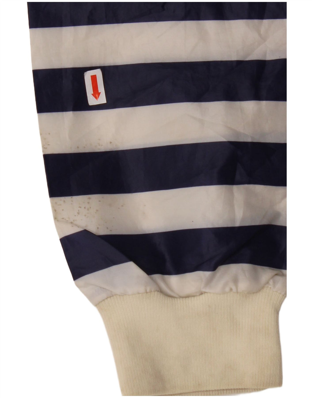 INVICTA Veste de pluie à capuche pour homme UK 40 Large Bleu Marine Rayé Polyester