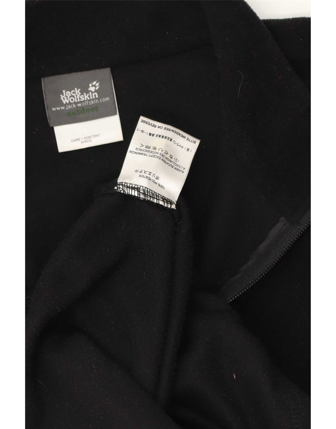 Jack Wolfskin Pull polaire à col zippé pour homme 2XL Noir Polyester