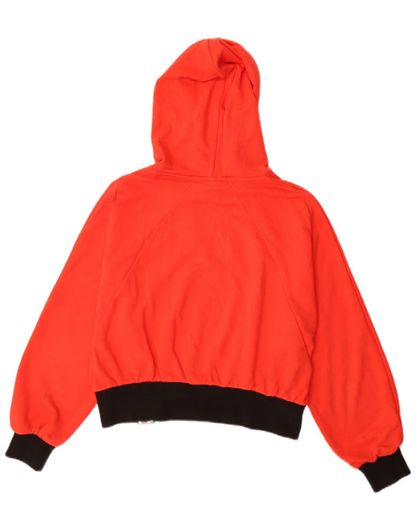 Puma Pull à capuche graphique surdimensionné pour femme UK 10 Small Rouge Colourblock