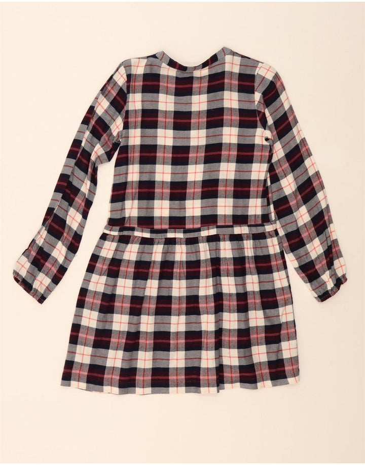 Robe chemise pull vintage filles 11-12 ans coton à carreaux multicolore