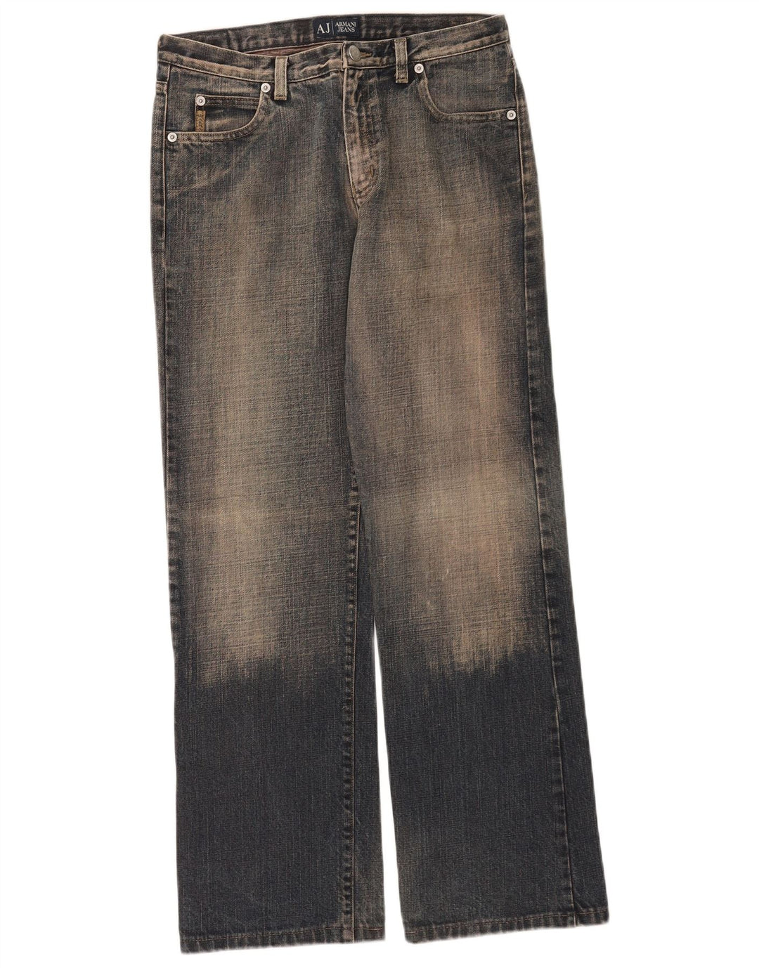 Armani Femme Jeans Loose W28 L30 Bleu Coton