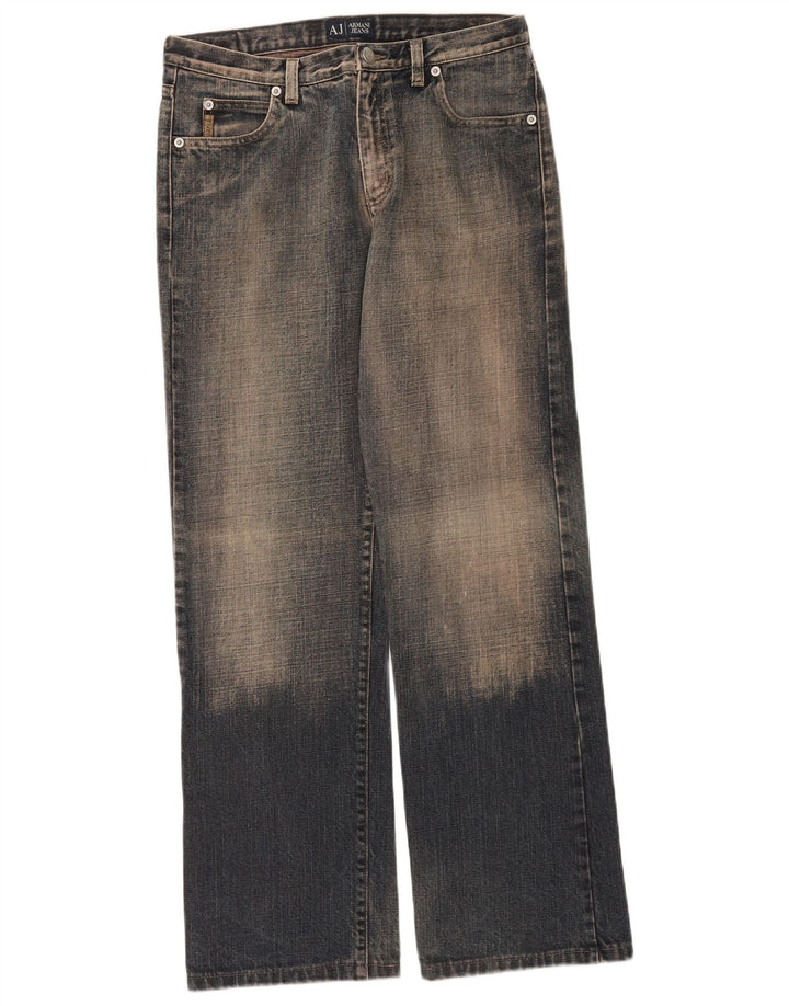 Armani Femme Jeans Loose W28 L30 Bleu Coton