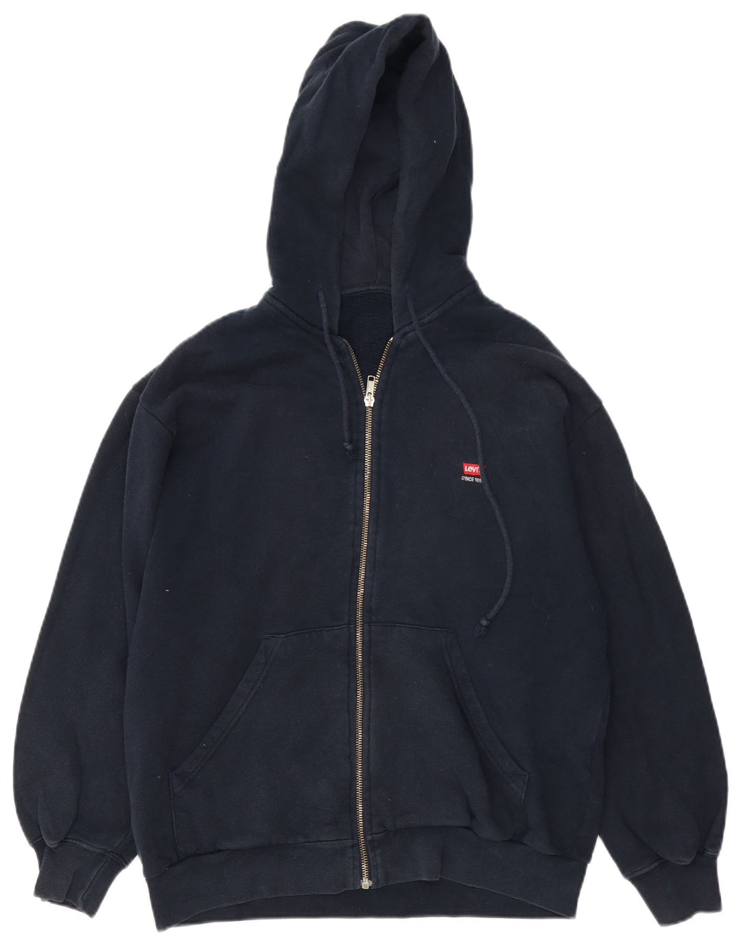 Levi's Sweat à Capuche Zippé Homme Bleu Marine Moyen Coton