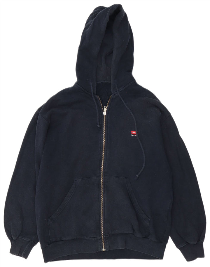 Levi's Sweat à Capuche Zippé Homme Bleu Marine Moyen Coton