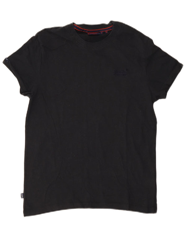 Superdry T-Shirt Homme Noir Moyen Coton