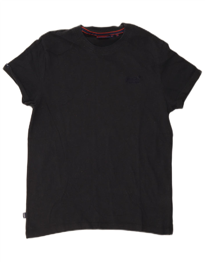 Superdry T-Shirt Homme Noir Moyen Coton
