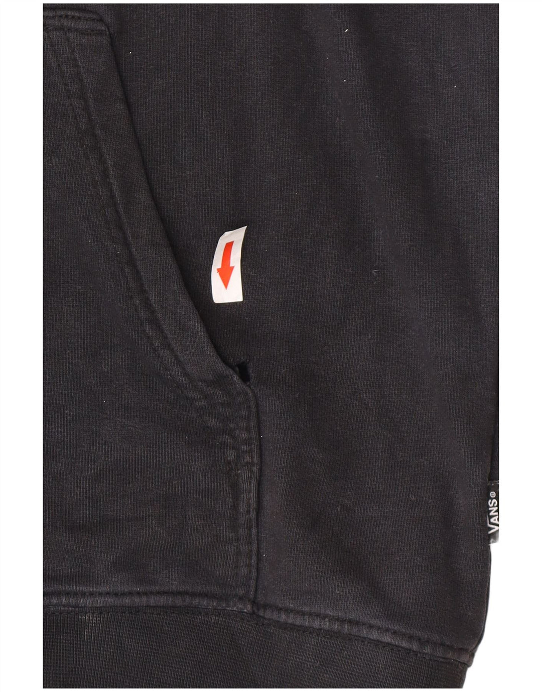 Vans Pull à capuche pour homme en coton noir moyen