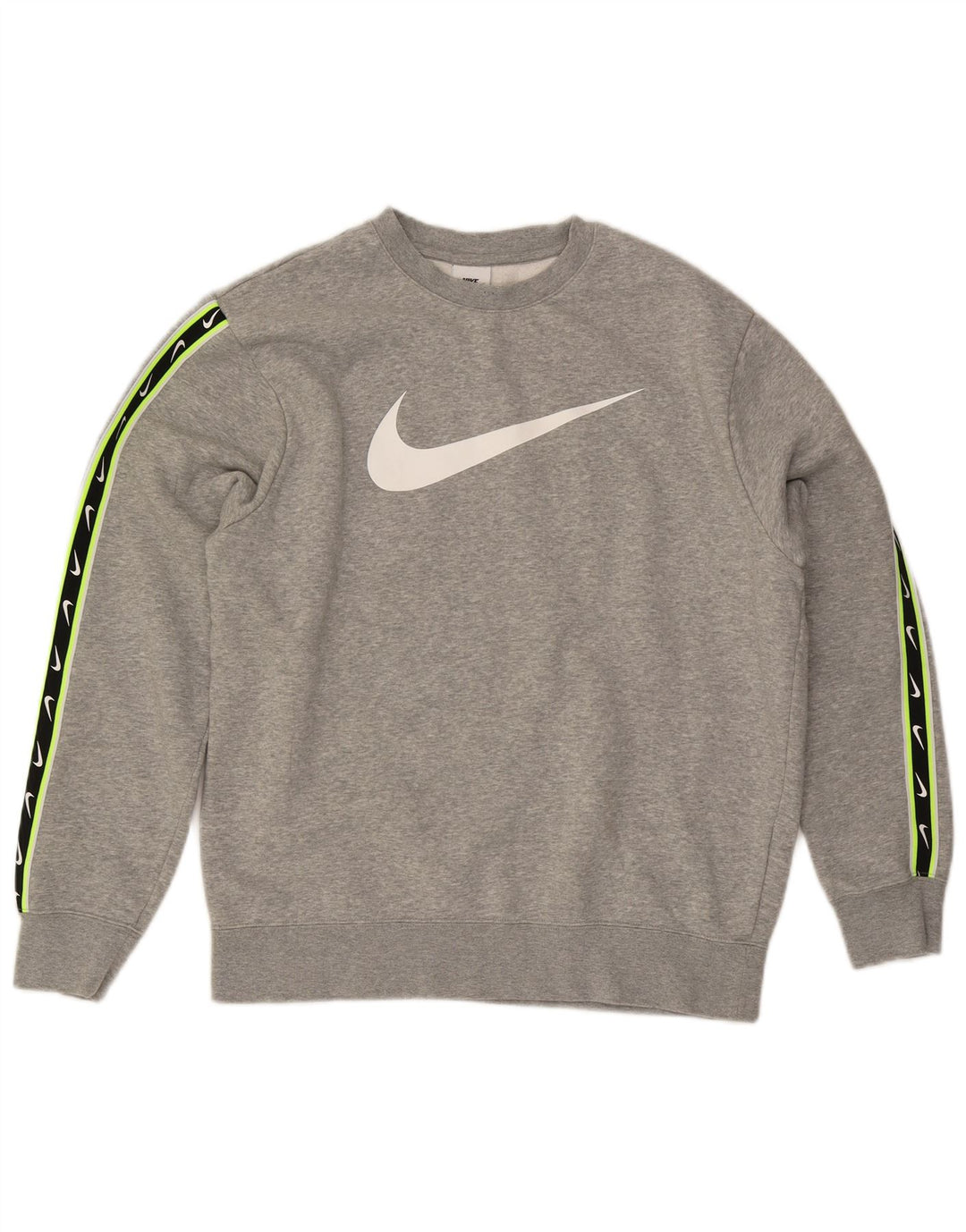NIKE Sweat-shirt graphique pour homme en coton gris moyen
