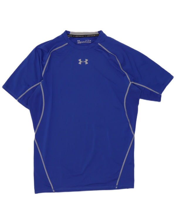 Under Armour T-Shirt Compression Homme XL Bleu Rayé Sports