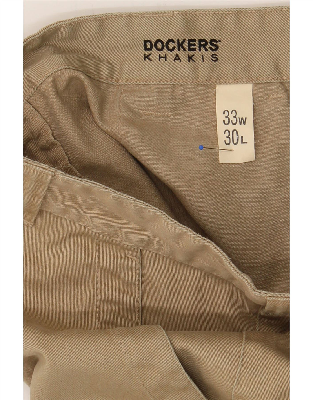 DOCKERS Mens Straight Cargo Trousers W33 L30 Beige Cotton Vintage Dockers and Second-Hand Dockers from Messina Hembry 
