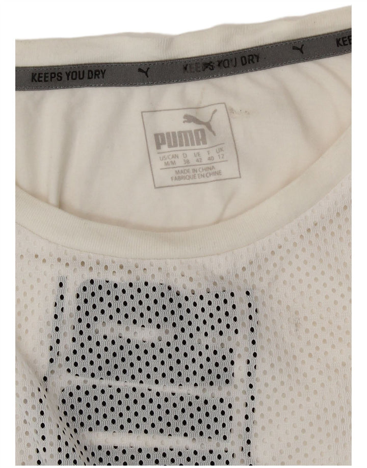Puma Débardeur graphique pour femme UK 12 Medium Blanc