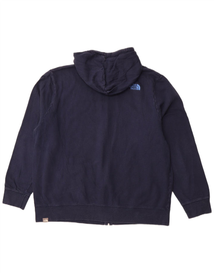 THE NORTH FACE Pull à capuche zippé pour homme 2XL en coton bleu marine