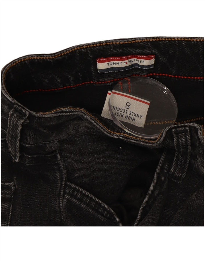 TOMMY HILFIGER Jean skinny taille haute pour femme US 8 Medium W30 L26 Noir