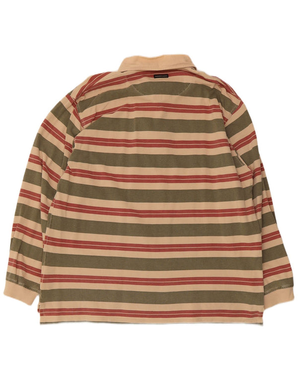 Marlboro Classics Polo à manches longues pour homme 3XL rayé multicolore