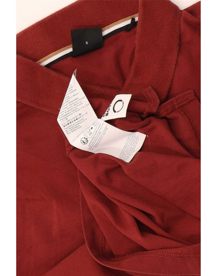 HUGO BOSS Polo Homme Petit Marron Coton