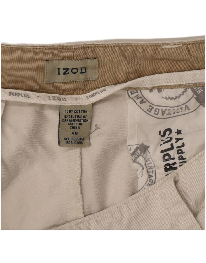 Izod Short Cargo Homme W40 XL Coton Beige