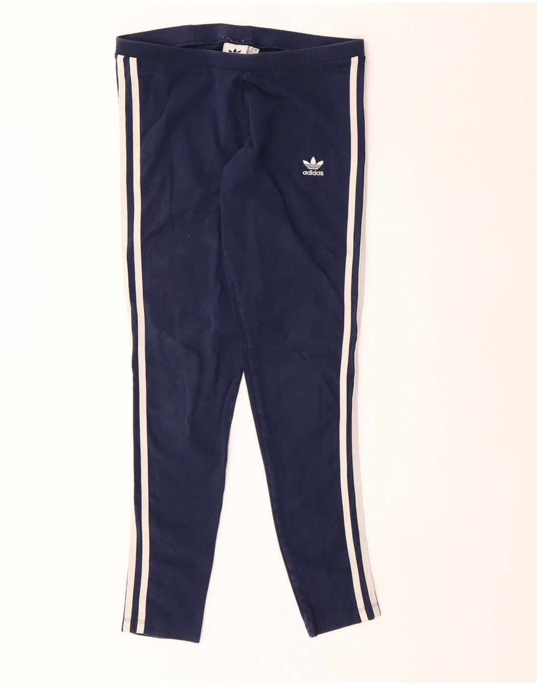 Adidas Leggings Femme UK 12 Coton Bleu Marine Moyen