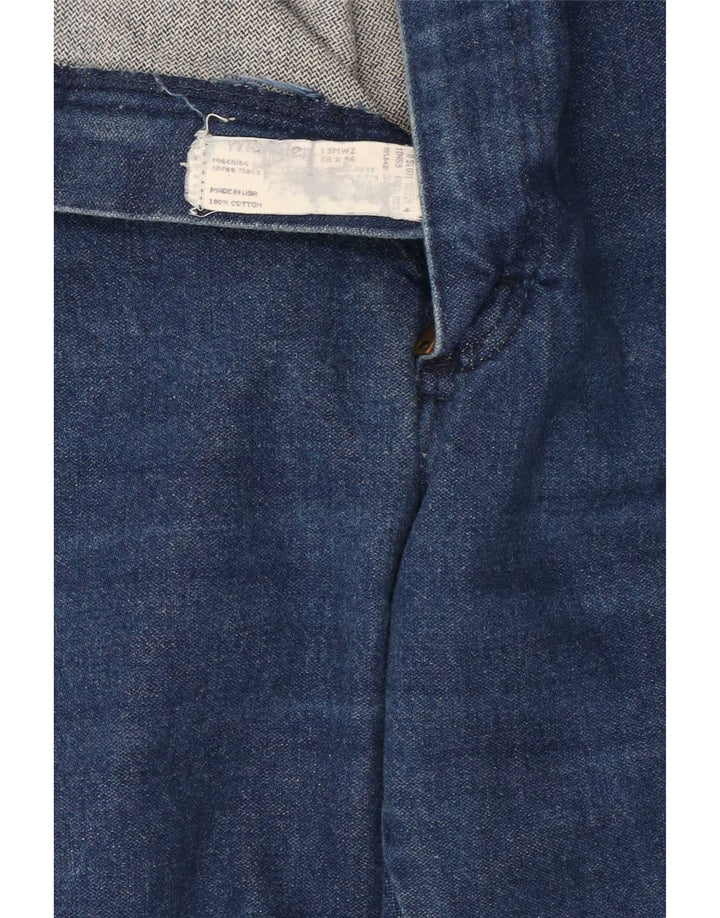 Wrangler Jean droit homme W38 L26 bleu marine coton