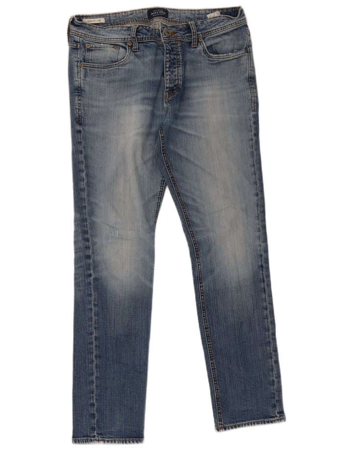 Jack & Jones Jean Slim Tim W33 L32 Homme Bleu Coton