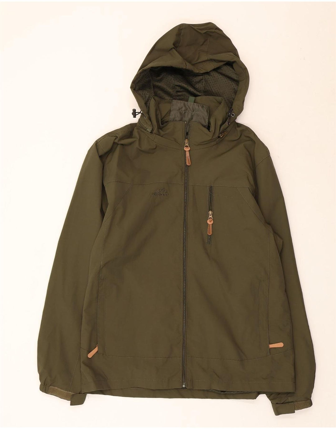 EDDIE BAUER Veste de pluie à capuche pour homme UK 46 3XL Kaki
