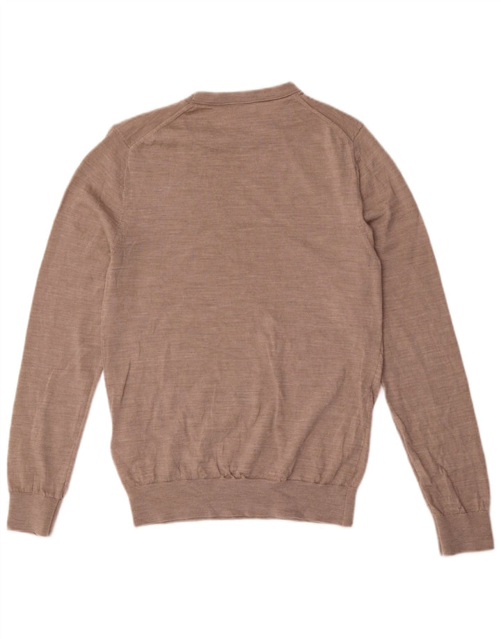 Reiss Pull Col Rond Homme Laine Marron Moyen