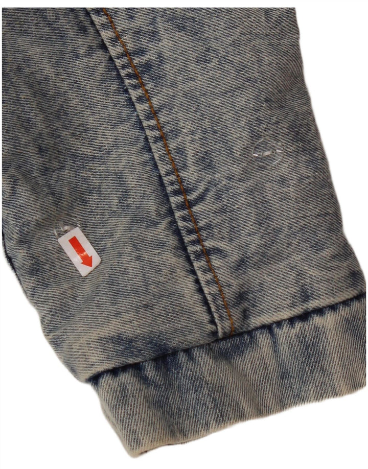 NOUVELLE COLLECTION Veste en jean surdimensionnée à manches 3/4 pour femme UK 10 Petit Bleu