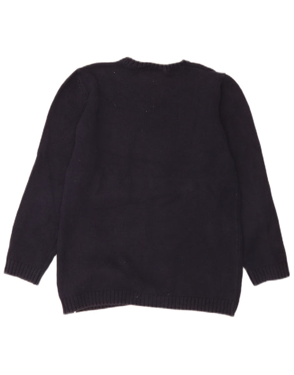 Marks & Spencer Pull à col rond pour femme UK 10 Small Bleu marine