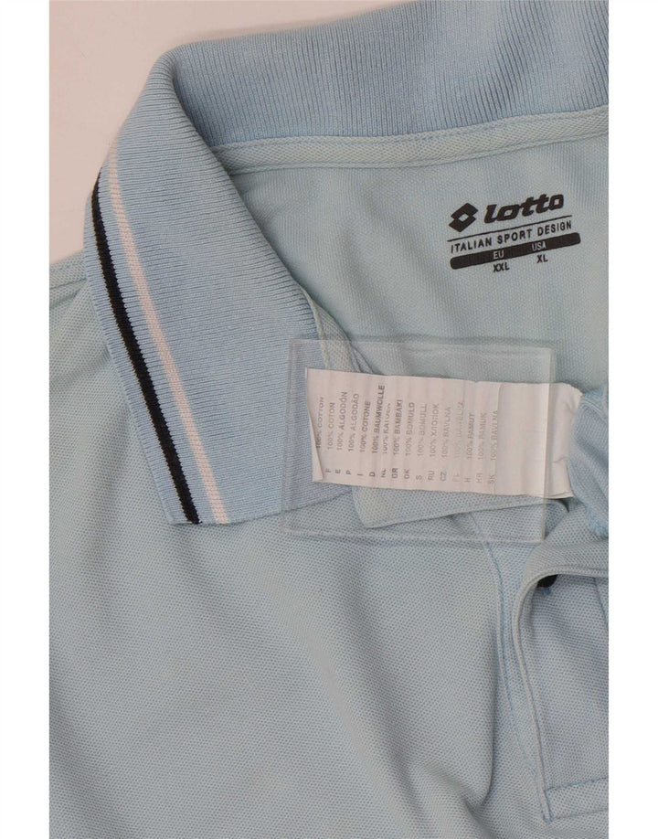 Lotto Polo Homme XL Bleu Rayé