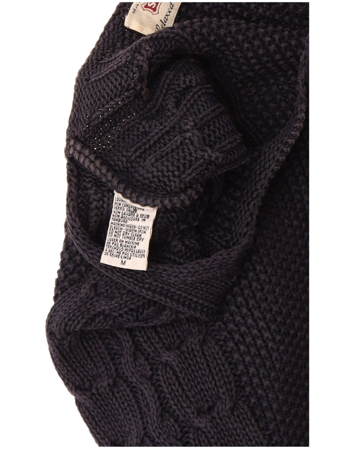 SISLEY Pull col bateau pour femme UK 14 Bleu marine moyen