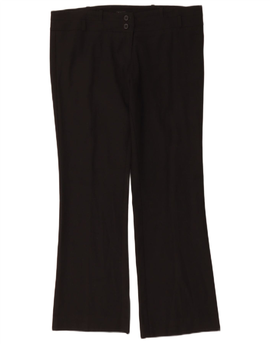 Oasis Pantalon décontracté bootcut pour femme UK 12 Medium W34 L29 Noir Polyester