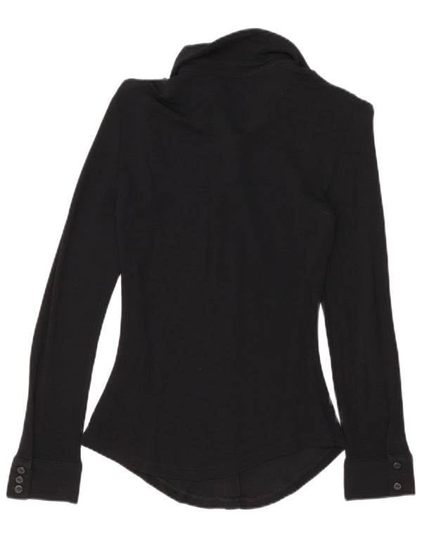 Zara Femme Chemisier UK 6 XS Noir Viscose