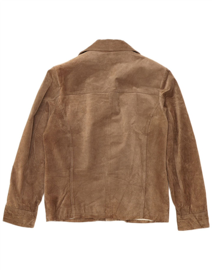 J.J.Scott Veste en daim pour homme IT 50 Grand cuir marron