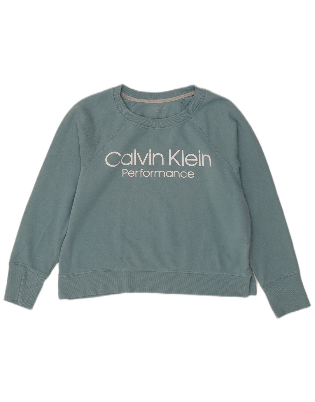CALVIN KLEIN Pull-over surdimensionné pour femme UK 10 Small Vert